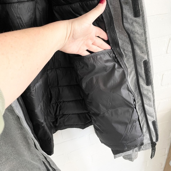 Canadiana Men’s Jacket Parka 2 in 1 Winter Gray Black Outdoor Sz L - Picture 12 of 16